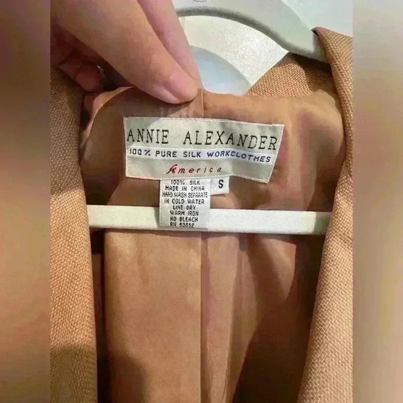 Annie Alexander Pure Silk Lightweight Jacket Size Small - Picture 6 of 13